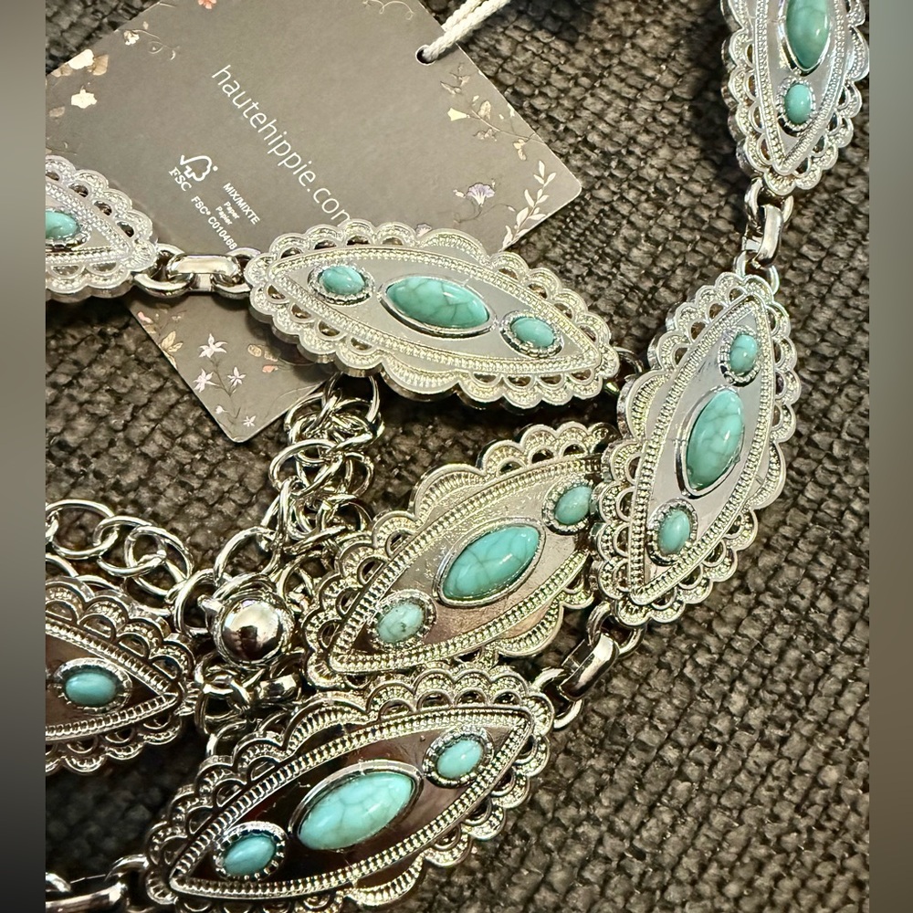 FREE FREE Haute Hippie belt Necklace with Intricate Design with a $300 purchase